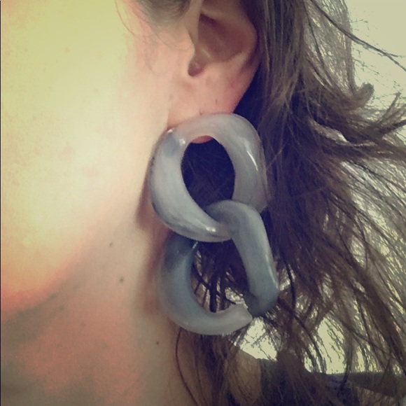 Anthropologie Jewelry - Smoky resin earrings